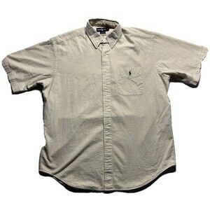 Ralph Lauren Blaire Men's Size L Short Sleeve Plaid Polo Shirt Pre-Owned